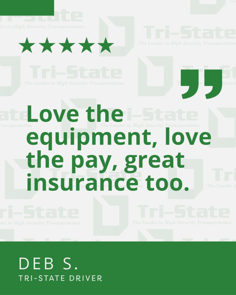 Review from Tri-State driver Deb S.